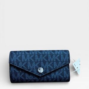 ✨ Michael Kors Signature Envelope Key Holder – Navy (NWT) ✨
